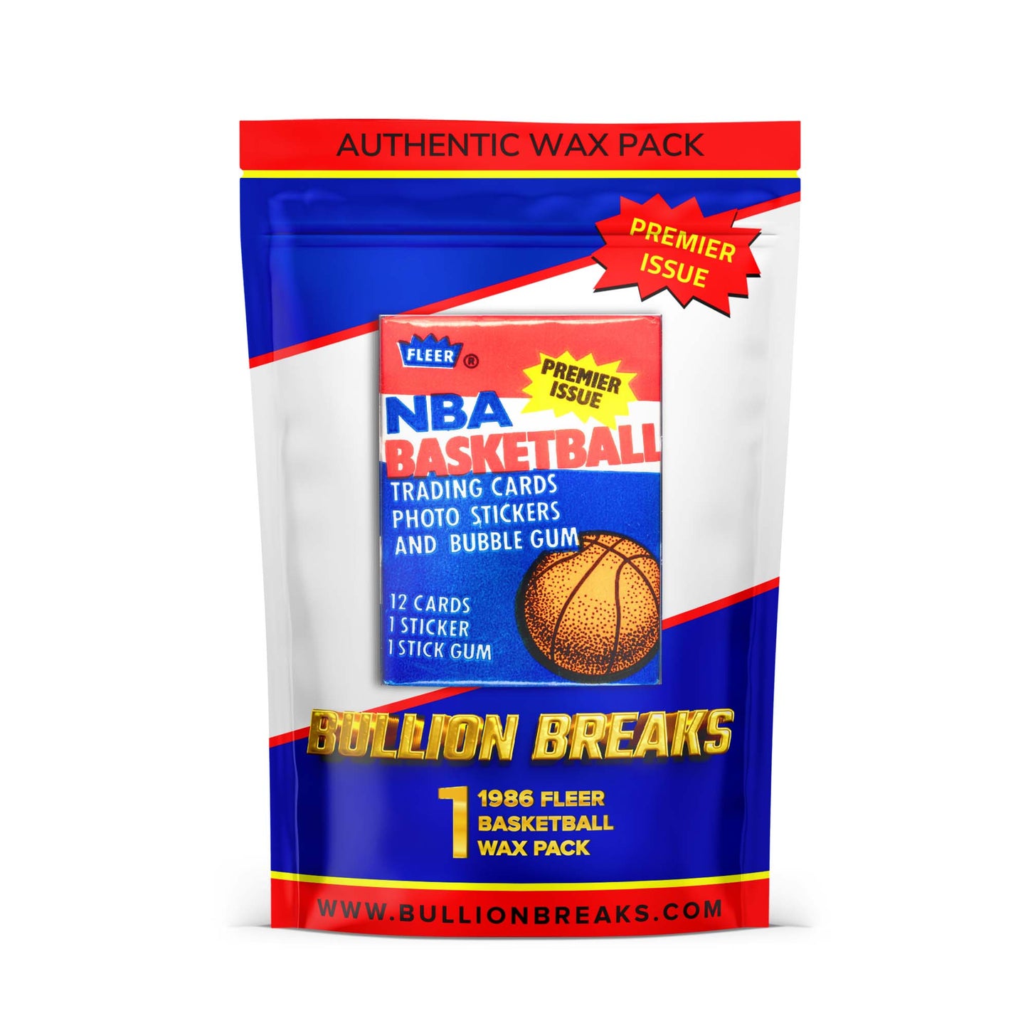 1986 Fleer NBA Basketball Wax Pack - Bullion Breaks